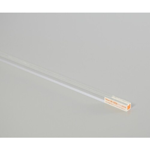 アクリル透明角棒 2mm用溝1本タイプ