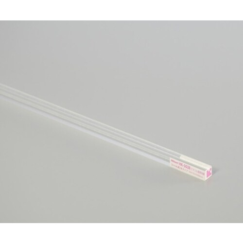 アクリル透明角棒 3mm用溝2本タイプ