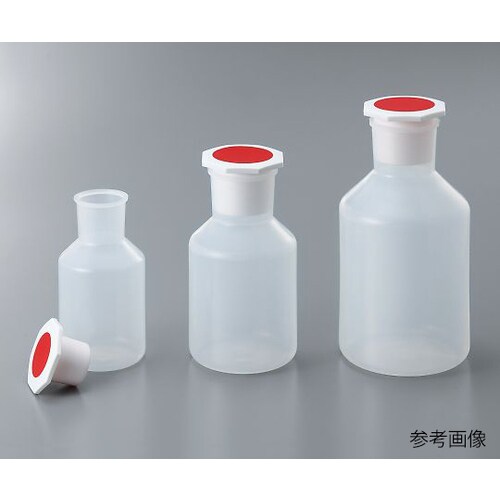 PP広口試薬瓶 (プラグ栓付) 1000mL