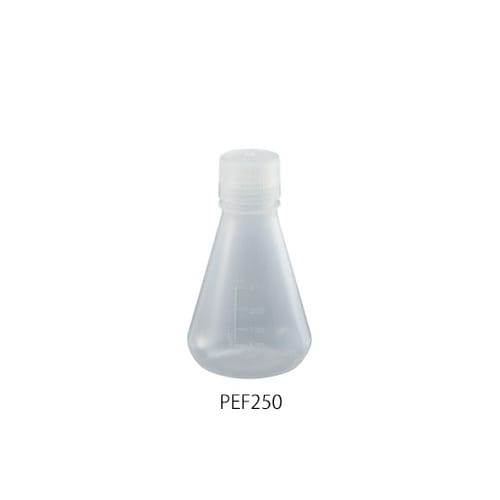 PP三角フラスコスクリューキャップ付250mL