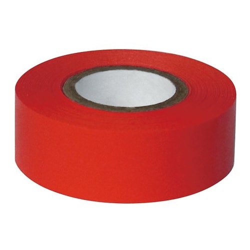 耐久カラーテープ 幅19.05mm 赤