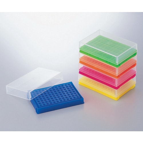 プレパレーションラック 96本 蛍光ピンク 5個