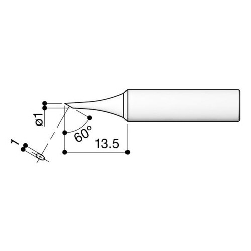 はんだこて用交換こて先 T18−C1