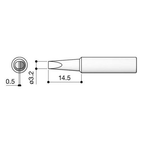 はんだこて用交換こて先 T18−D32