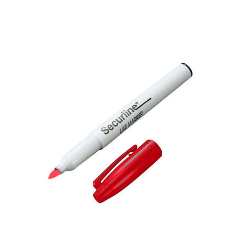 ラボ用マーカー 赤 1mm 10本入