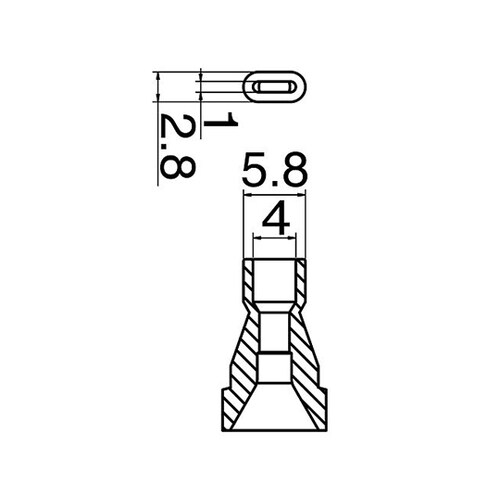 はんだ吸取器用ノズル N61−16