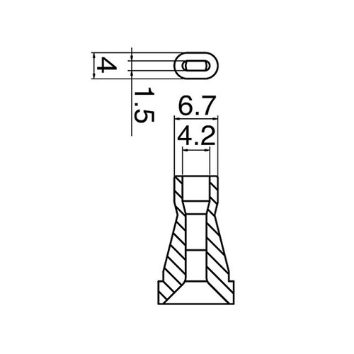 はんだ吸取器用ノズル N60−08