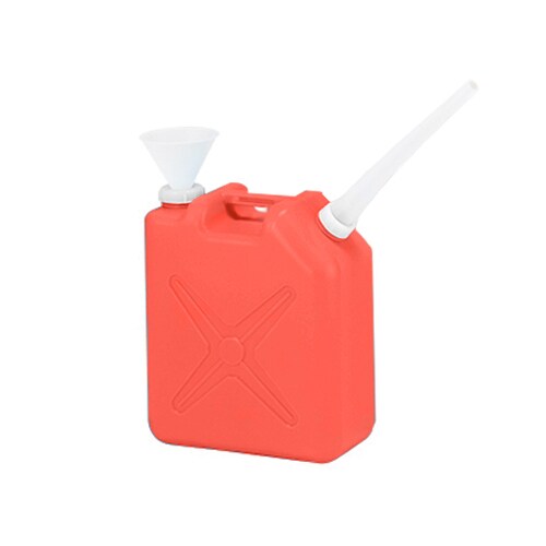廃液回収容器角型 赤 20L ロート付