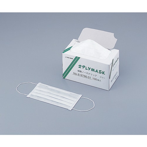 2plyマスク 樹脂ノーズグリップ