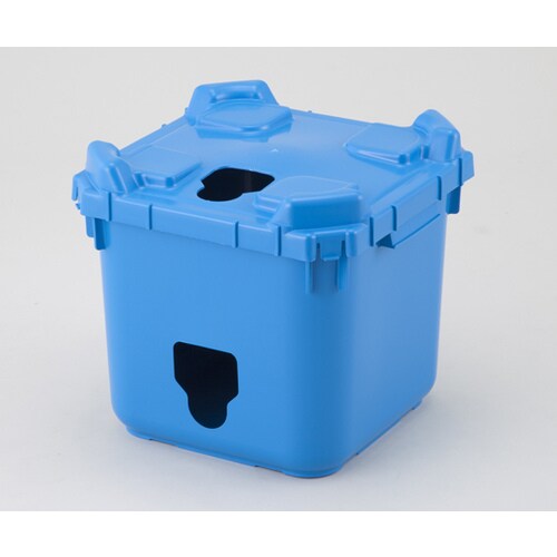 バッグインコンテナー 本体穴有 フタ穴有 青