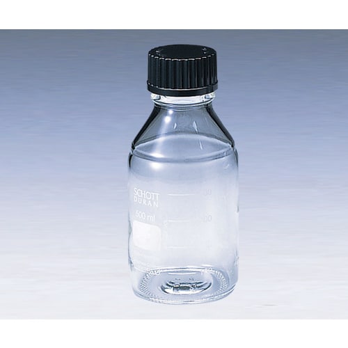 ねじ口びん 黒キャップ付 500