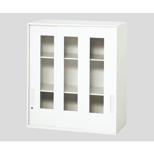 耐薬引違保管庫 三枚アクリル窓扉