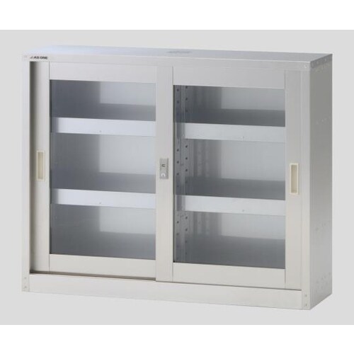 スリム薬品保管庫 引違扉ガラス窓