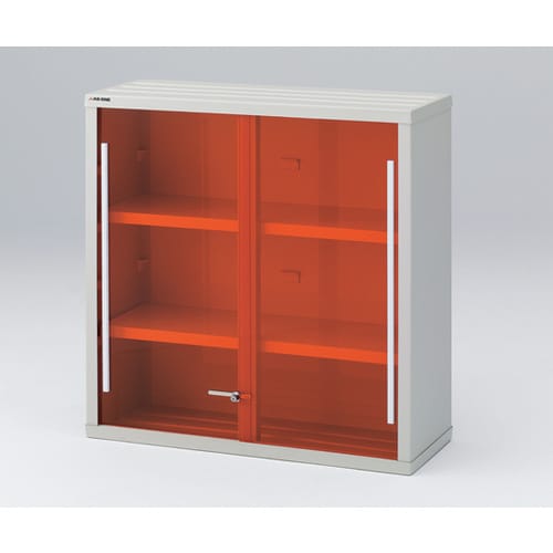強化塩ビ製薬品庫 上段ユニット・鍵付き