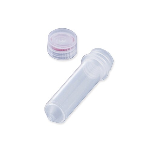 スクリューキャップ付遠沈管 丸底 目盛無し 2mL