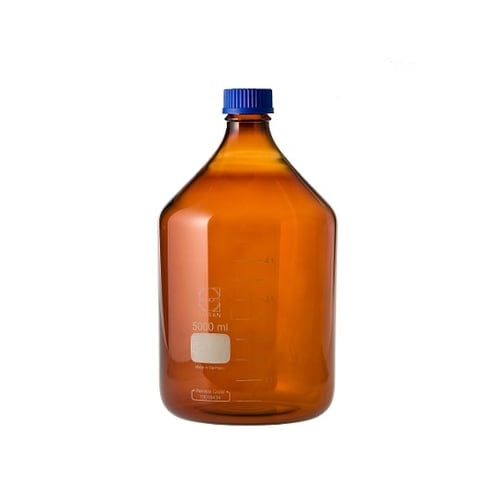 ねじ口瓶 丸型 茶褐色 017210−5000