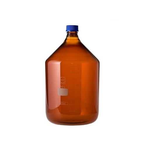 ねじ口瓶 丸型 茶褐色 017210−10000