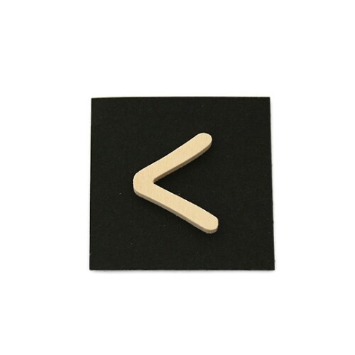 PSB25−ク 木製文字 P式 く