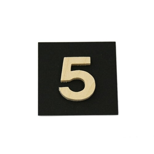 PSB25−5 木製文字 P式 5