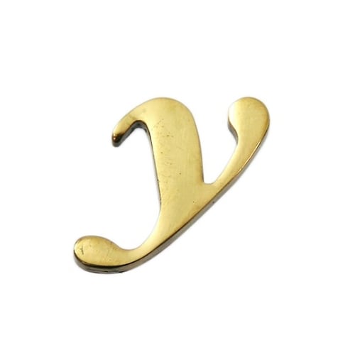 QS20−Y 真鍮ゴールド文字 小文字y