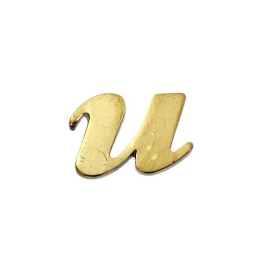 QS20−U 真鍮ゴールド文字 小文字u