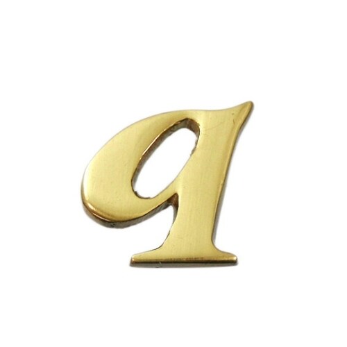 QS20−Q 真鍮ゴールド文字 小文字q