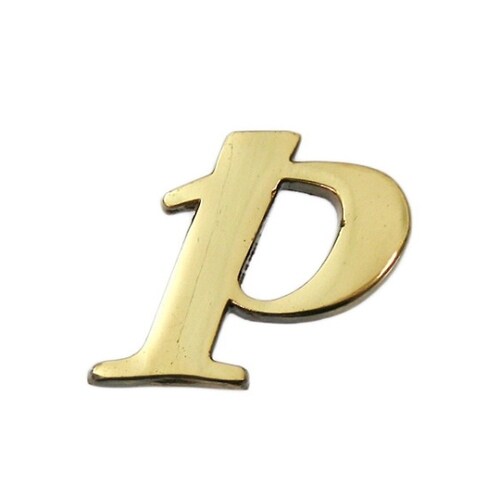 QS20−P 真鍮ゴールド文字 小文字p