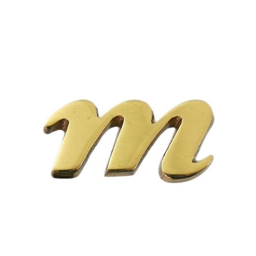 QS20−M 真鍮ゴールド文字 小文字m