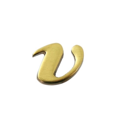 QS20−V 真鍮ゴールド文字 小文字v