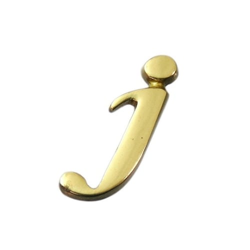 QS20−J 真鍮ゴールド文字 小文字j