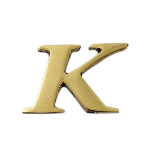 QL20−K 真鍮ゴールド文字 大文字K