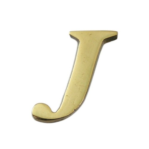 QL20−J 真鍮ゴールド文字 大文字J