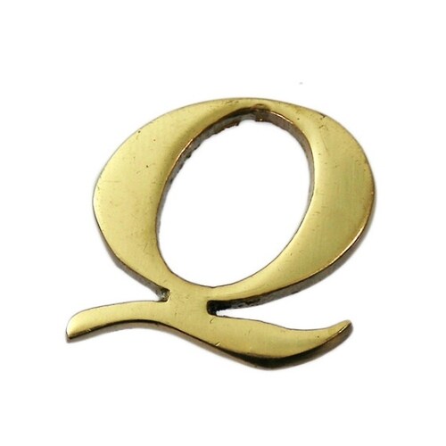 QL20−Q 真鍮ゴールド文字 大文字Q