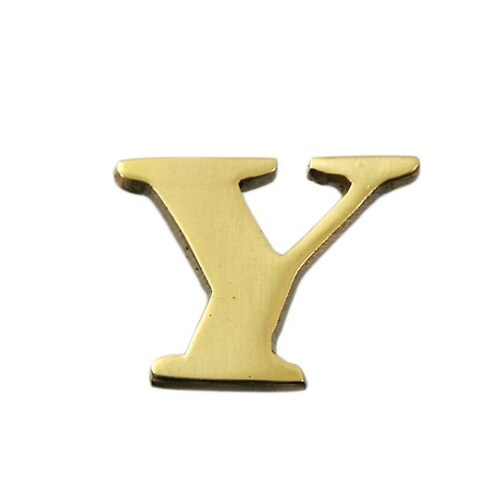 QL20−Y 真鍮ゴールド文字 大文字Y