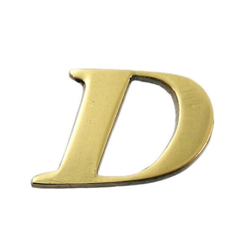 QL20−D 真鍮ゴールド文字 大文字D
