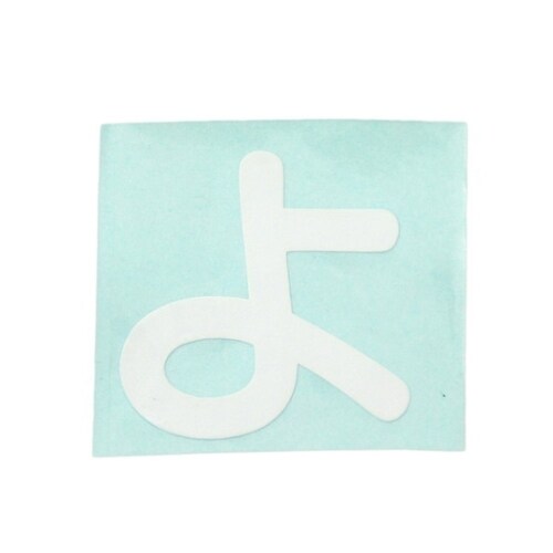 CL30W−ヨ カットシート文字 白 よ