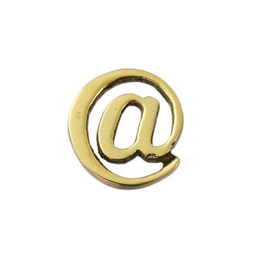 QL20−14 真鍮金文字 アットマーク