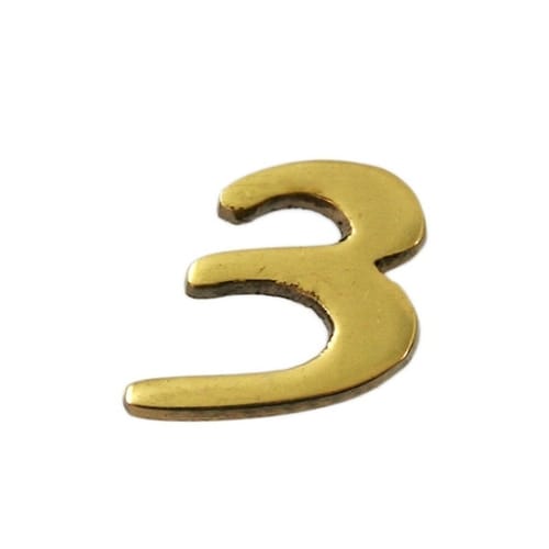 QL20−3 真鍮ゴールド文字 3