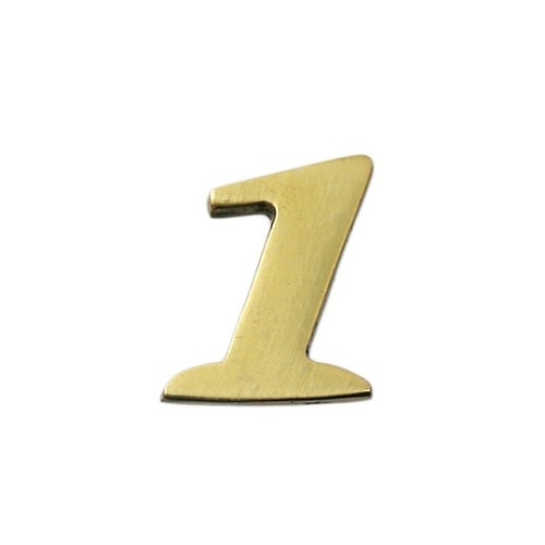 QL20−1 真鍮ゴールド文字 数1