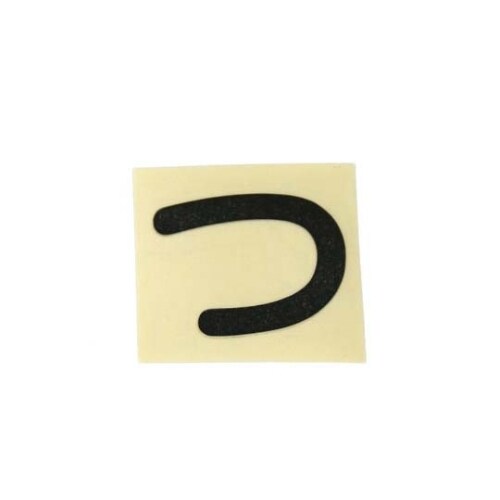 CL30B−ツ カットシート文字 黒 つ