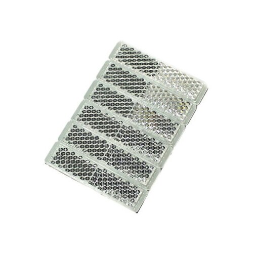 反射レンズ 銀 6個 No.5015