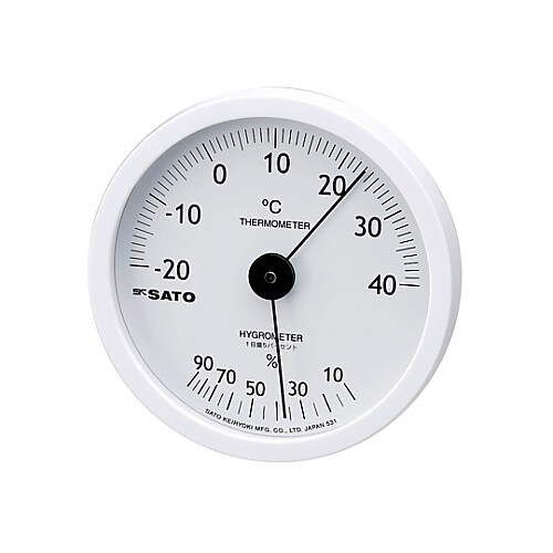 ホワイティ温湿度計 1022−00