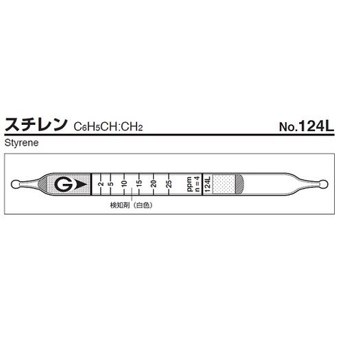 ガス検知管 124L