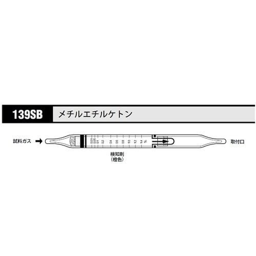 ガス検知管メチルエチルケトン139SB