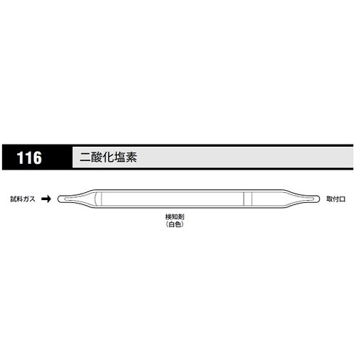 ガス検知管 二酸化塩素 116