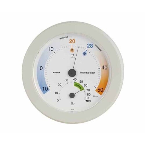 環境管理温・湿度計「省エネさん」 230×27mm