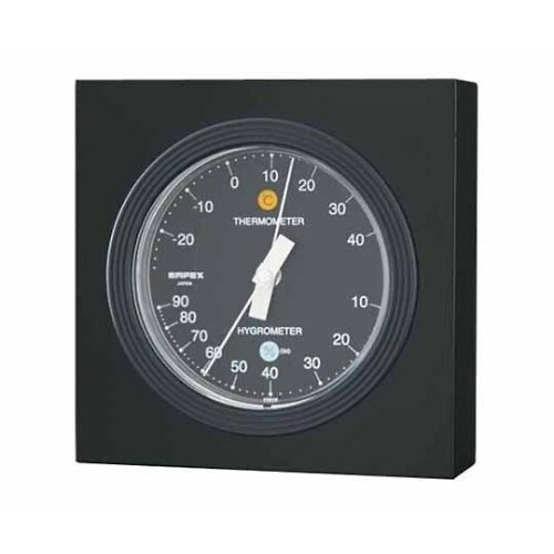 MONO温度/湿度計 165g モノトーン(黒)