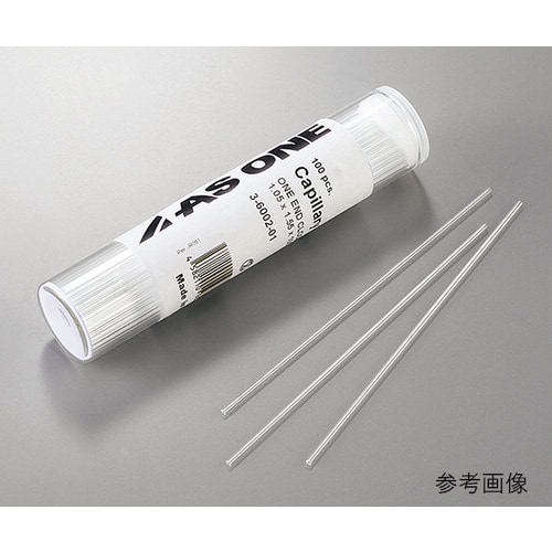 融点測定用毛細管 一端封じ 100mm 100本入
