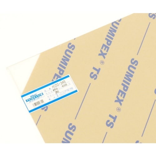 アクリルキャスト板 450×600×3mm 透明