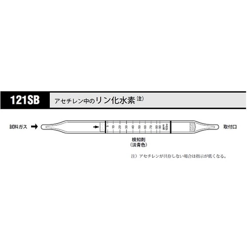 ガス検知管 アセチレン中のリン化水素